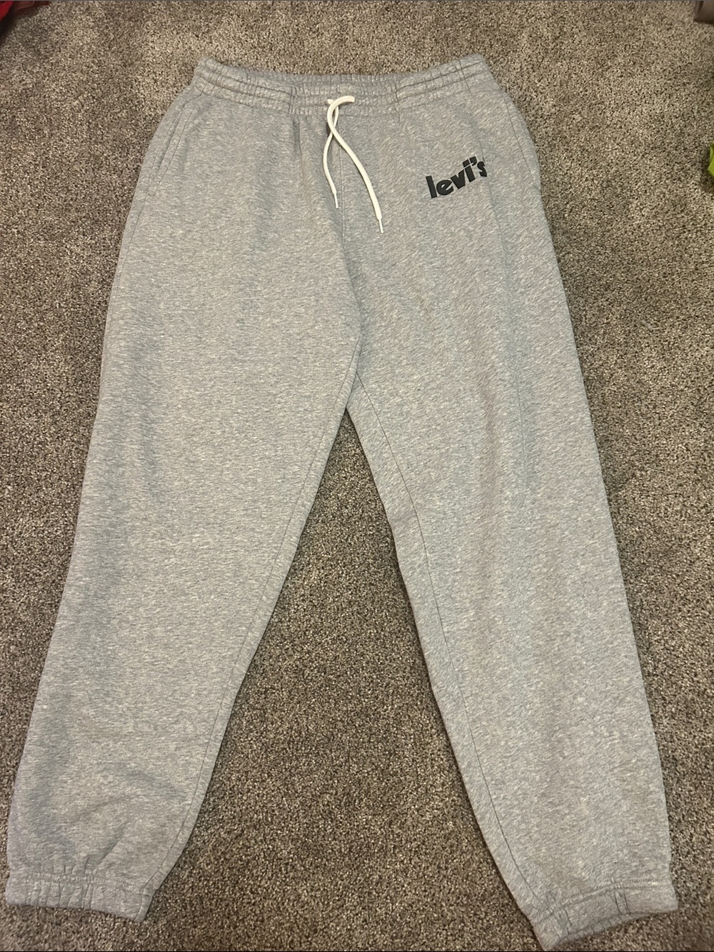 Levi's Light Gray Heather Drawstring Joggers